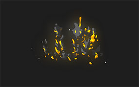 炸弹爆炸火花flash动画